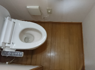 2019.10月世田谷区　アパート退去後のハウスクリーニング　トイレの清掃